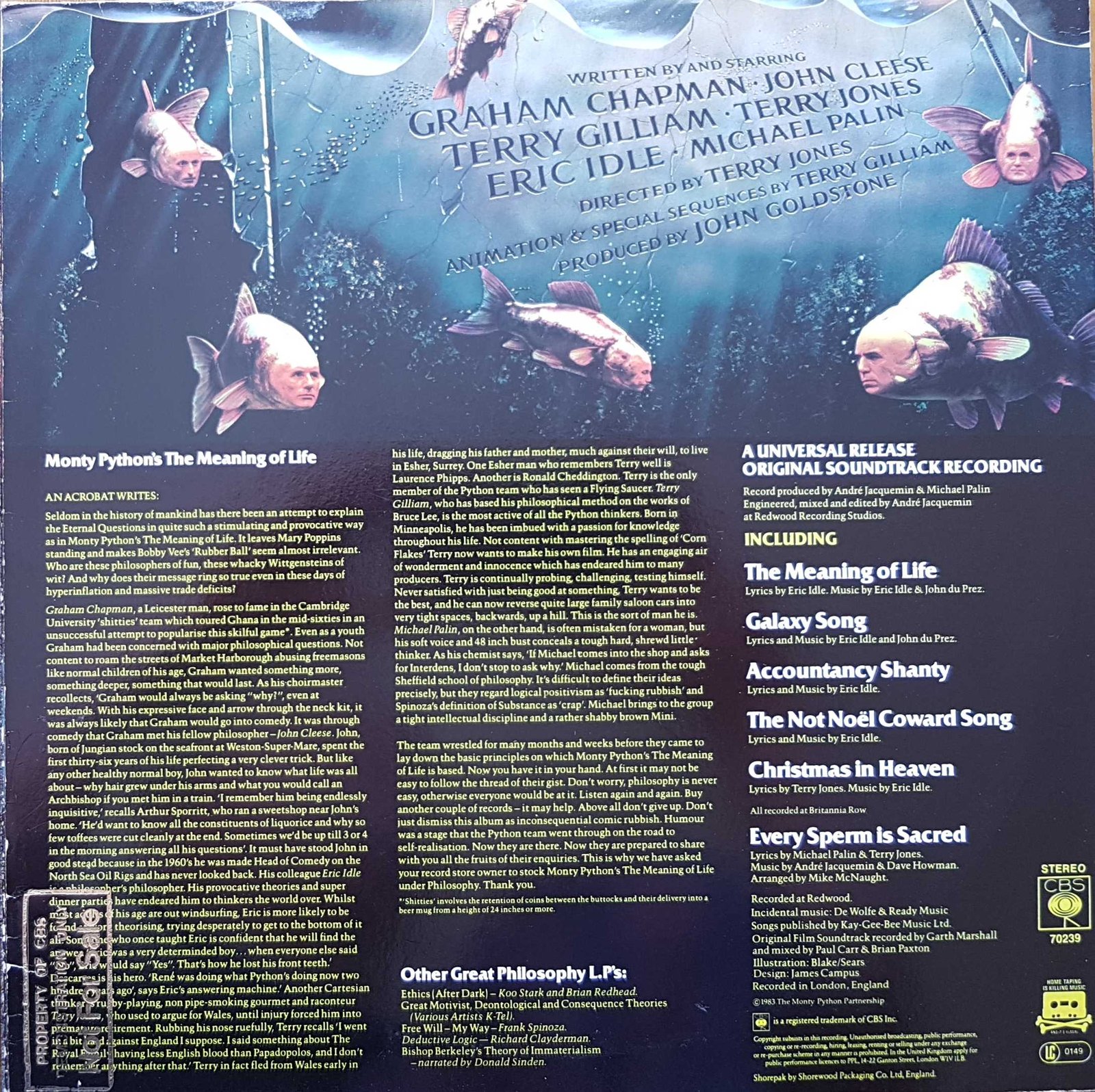 Back cover of CBS 70239